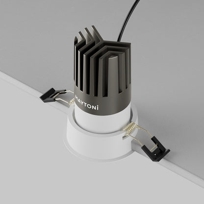 Maytoni downlight Dip LED 50° вграден кръгъл осветител, бял