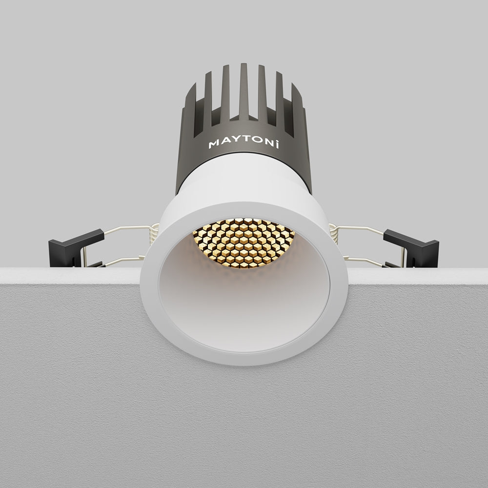Maytoni downlight Dip LED 50° вграден кръгъл осветител, бял