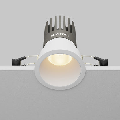 Maytoni downlight Dip LED 50° вграден кръгъл осветител, бял