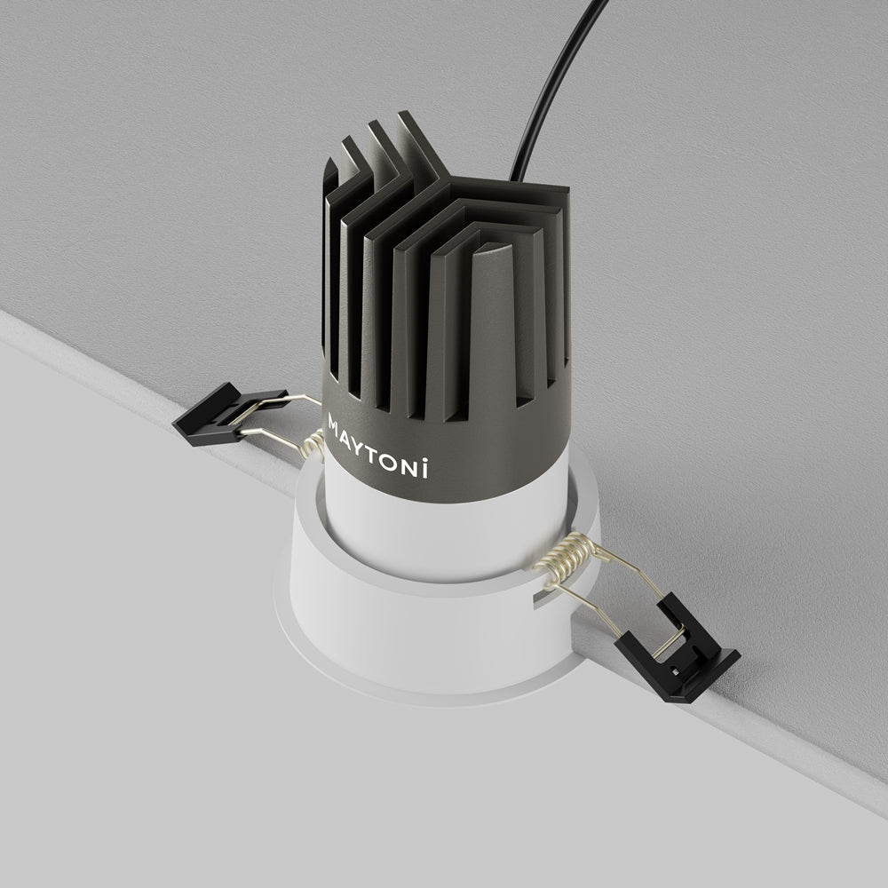Maytoni downlight Dip LED 50° вграден кръгъл осветител, бял