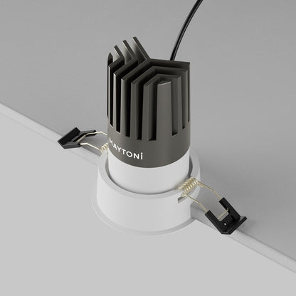 Maytoni downlight Dip LED 50° вграден кръгъл осветител, бял