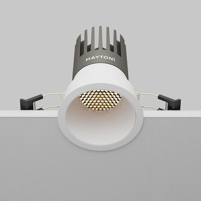 Maytoni downlight Dip LED 50° вграден кръгъл осветител, бял