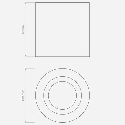 Astro Kos 85 GU10 kulaté přisazené svítidlo IP65