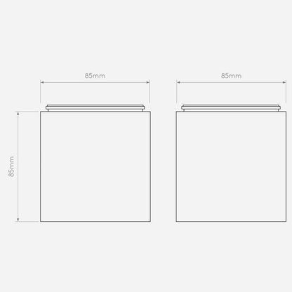 Astro Kos 85 GU10 čtvercové přisazené svítidlo IP65