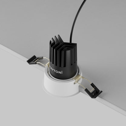 Maytoni downlight Dip LED 50° вграден кръгъл осветител, бял