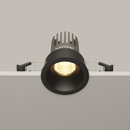 Maytoni downlight Dip LED 50° вграден кръгъл осветител, черен