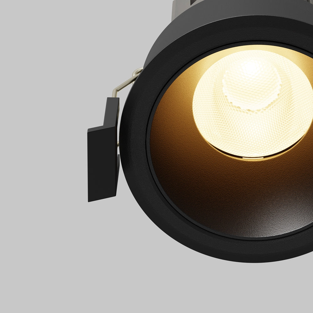 Maytoni downlight Dip LED 50° вграден кръгъл осветител, черен