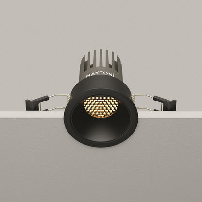 Maytoni downlight Dip LED 50° вграден кръгъл осветител, черен