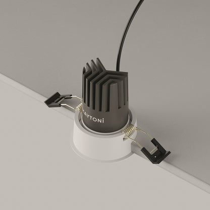Maytoni downlight Dip LED 50° вграден кръгъл осветител, бял