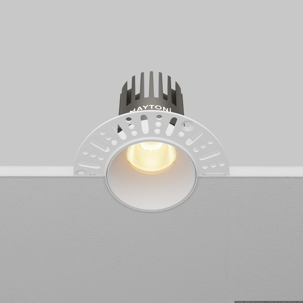 Maytoni downlight Dip LED 50° вграден кръгъл осветител, бял