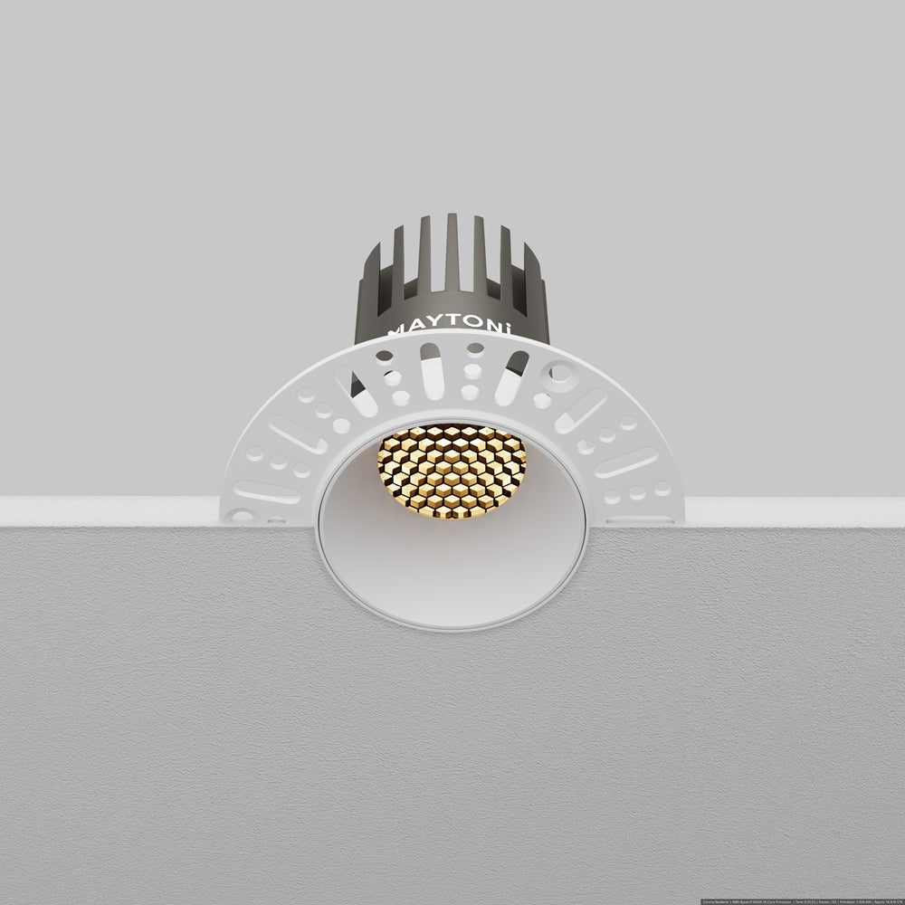 Maytoni downlight Dip LED 50° вграден кръгъл осветител, бял