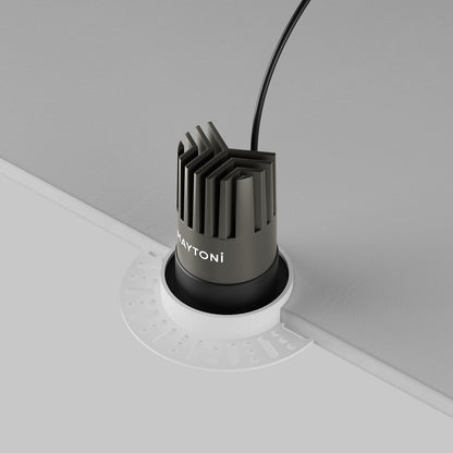Maytoni downlight Dip LED 50° вграден кръгъл осветител, черен