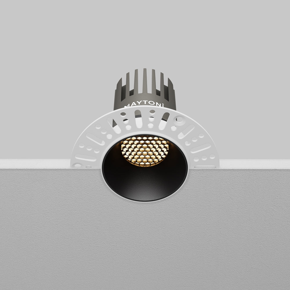 Maytoni downlight Dip LED 50° вграден кръгъл осветител, черен