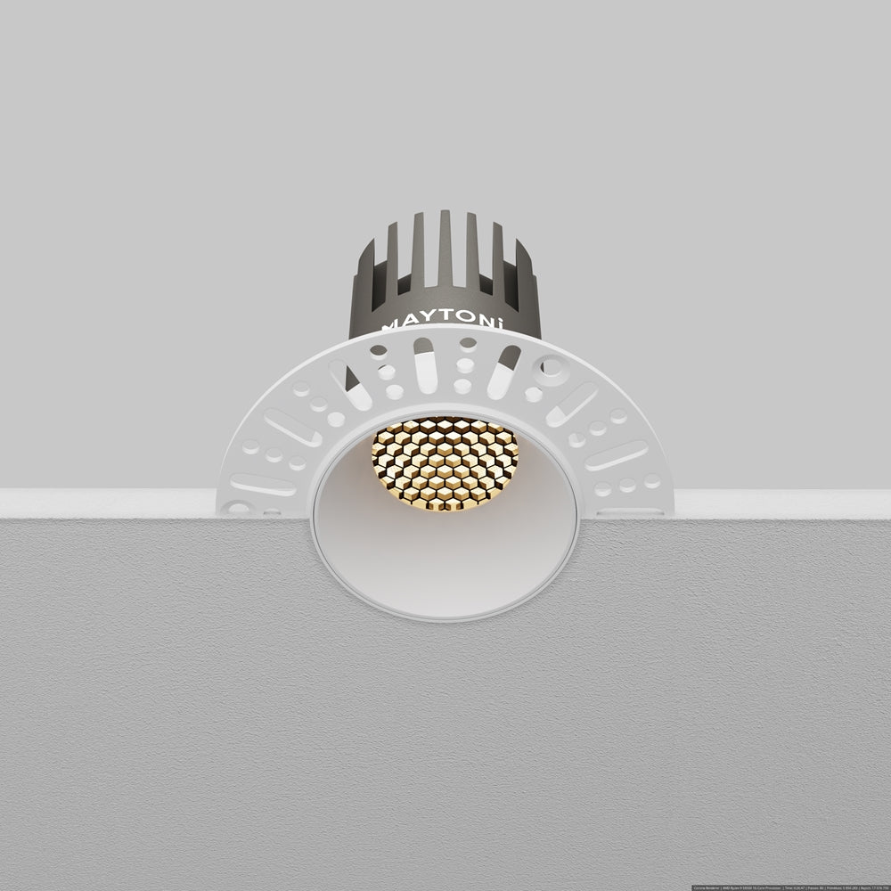 Maytoni downlight Dip LED 50° вграден кръгъл осветител, бял