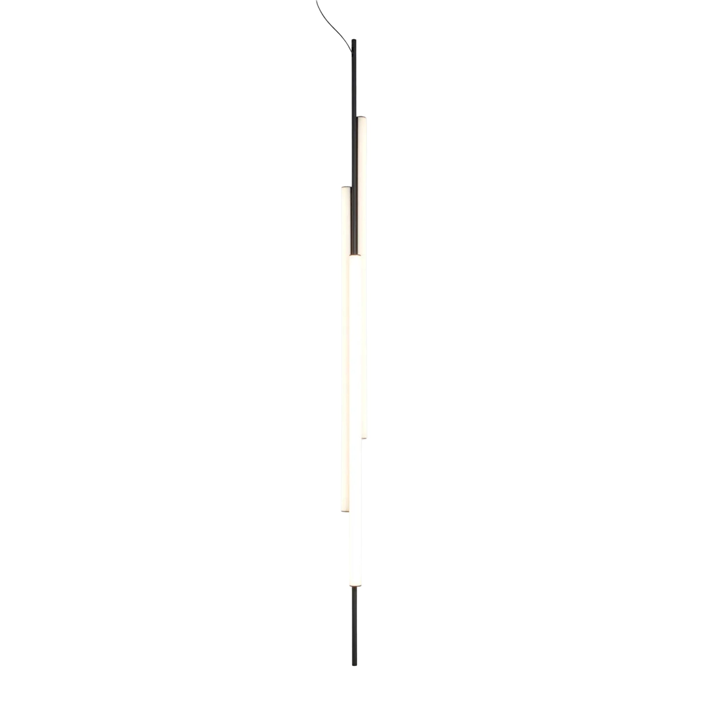 Marset Ambrosia V3 LED – черна вградена висяща вертикална лампа