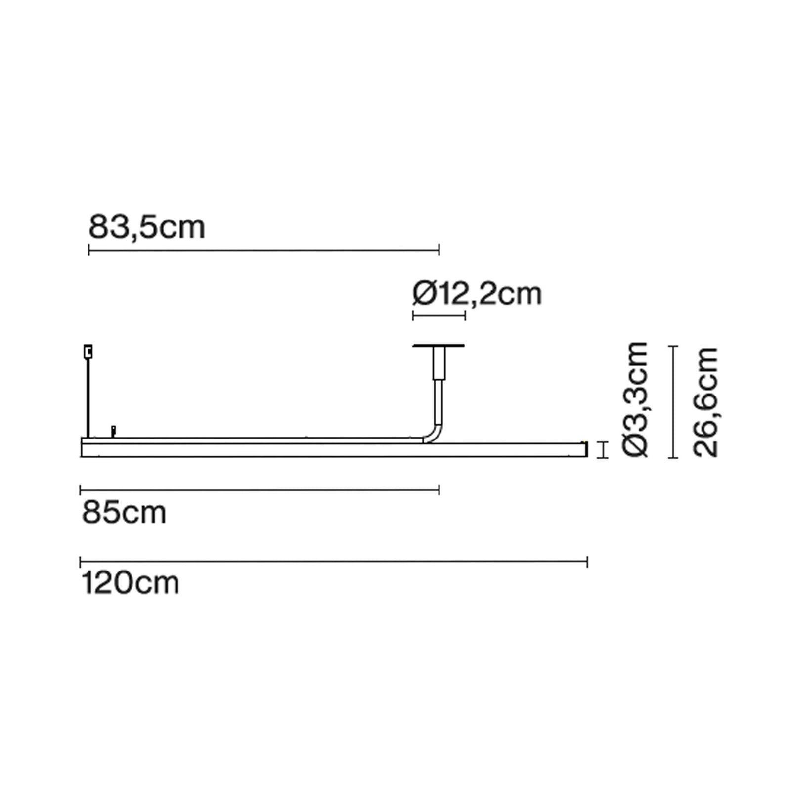 Marset Ambrosia Pro LED RSC 120/180 висящо линейно осветително тяло