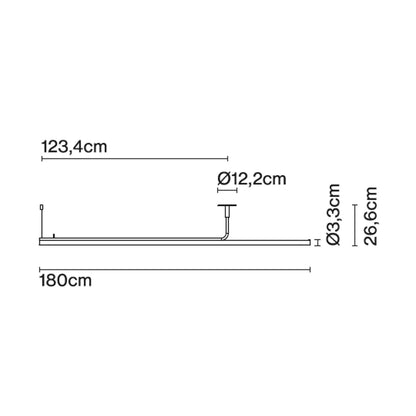 Marset Ambrosia Pro LED RSC 120/180 висящо линейно осветително тяло