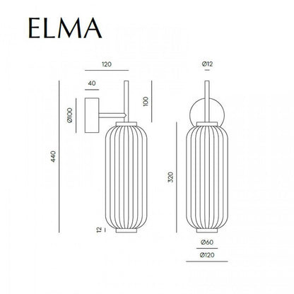 Aromas Elma LED nástěnné svítidlo