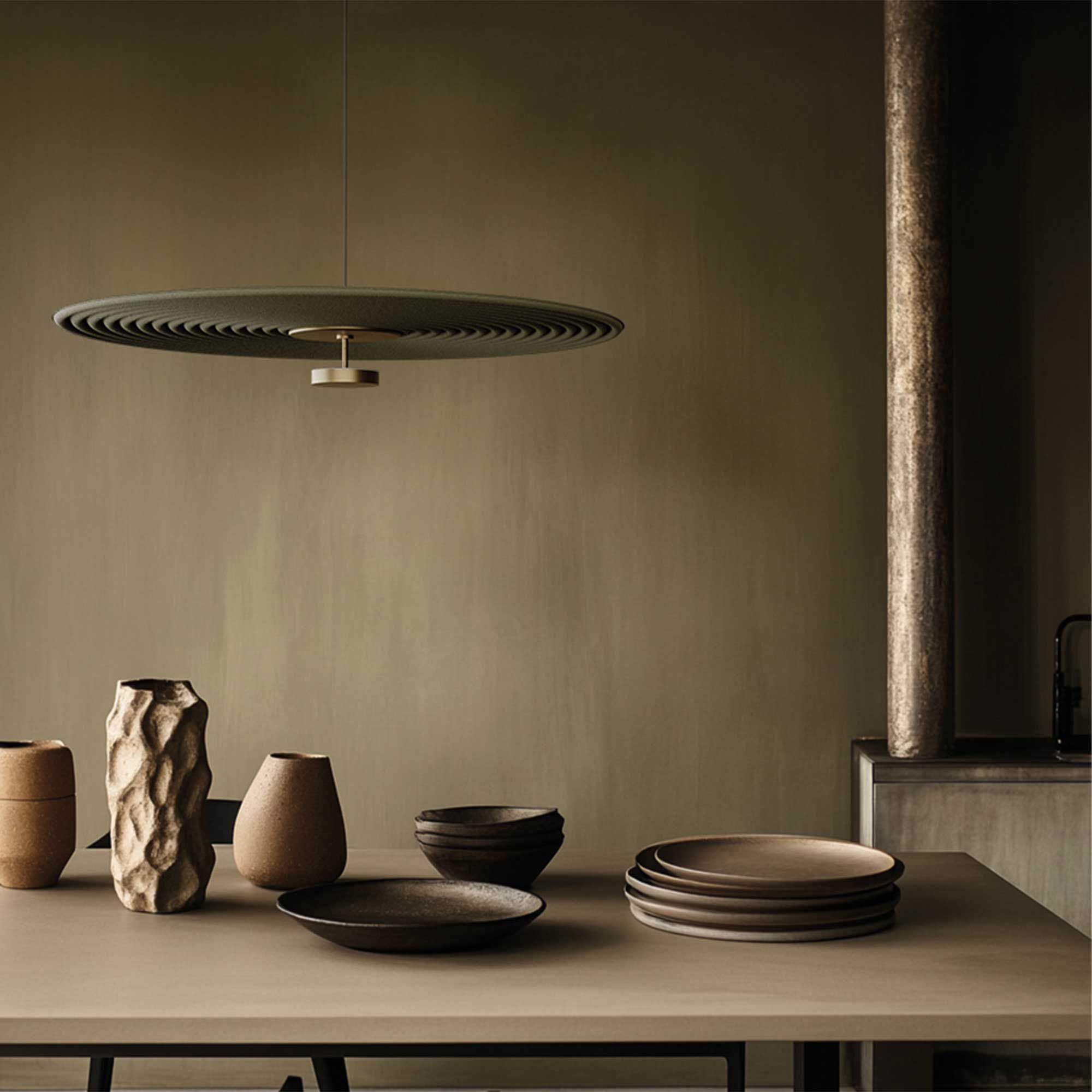 Aromas Tico LED závěsné akustické svítidlo