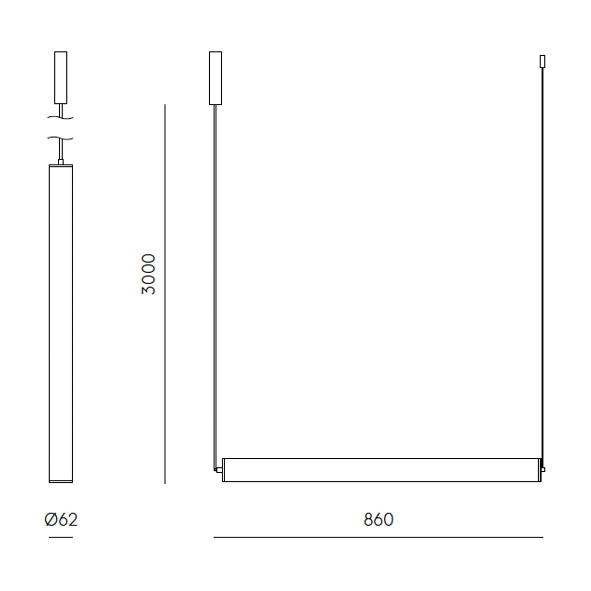 Aromas Tube LED висящо осветление