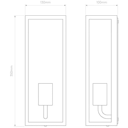 Astro Messina E27 nástěnné svítidlo IP44