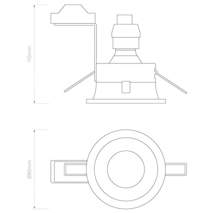 Astro Minima GU10 fixní kruhové svítidlo IP65