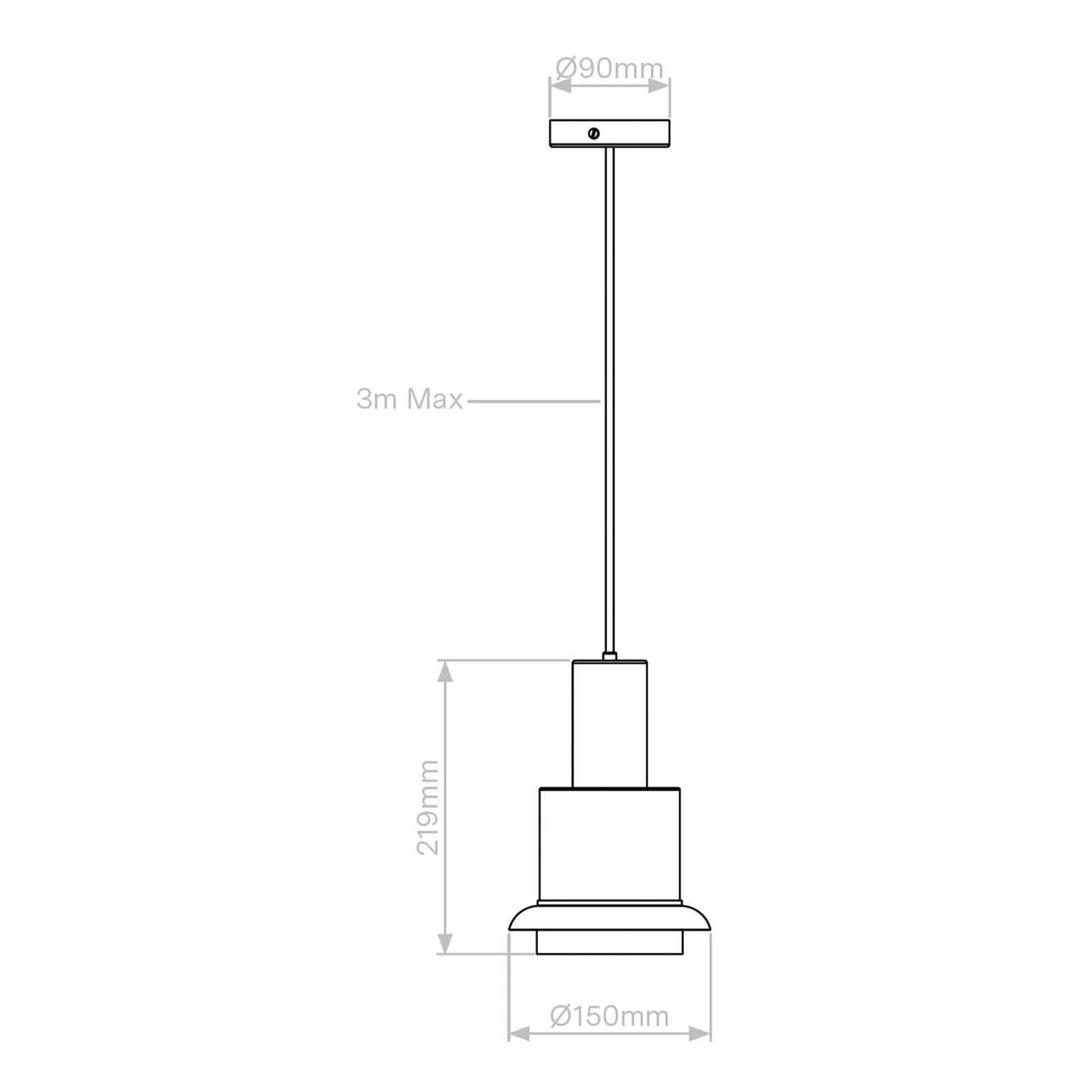 DCW éditions Chaumont S E27 висящо осветително тяло