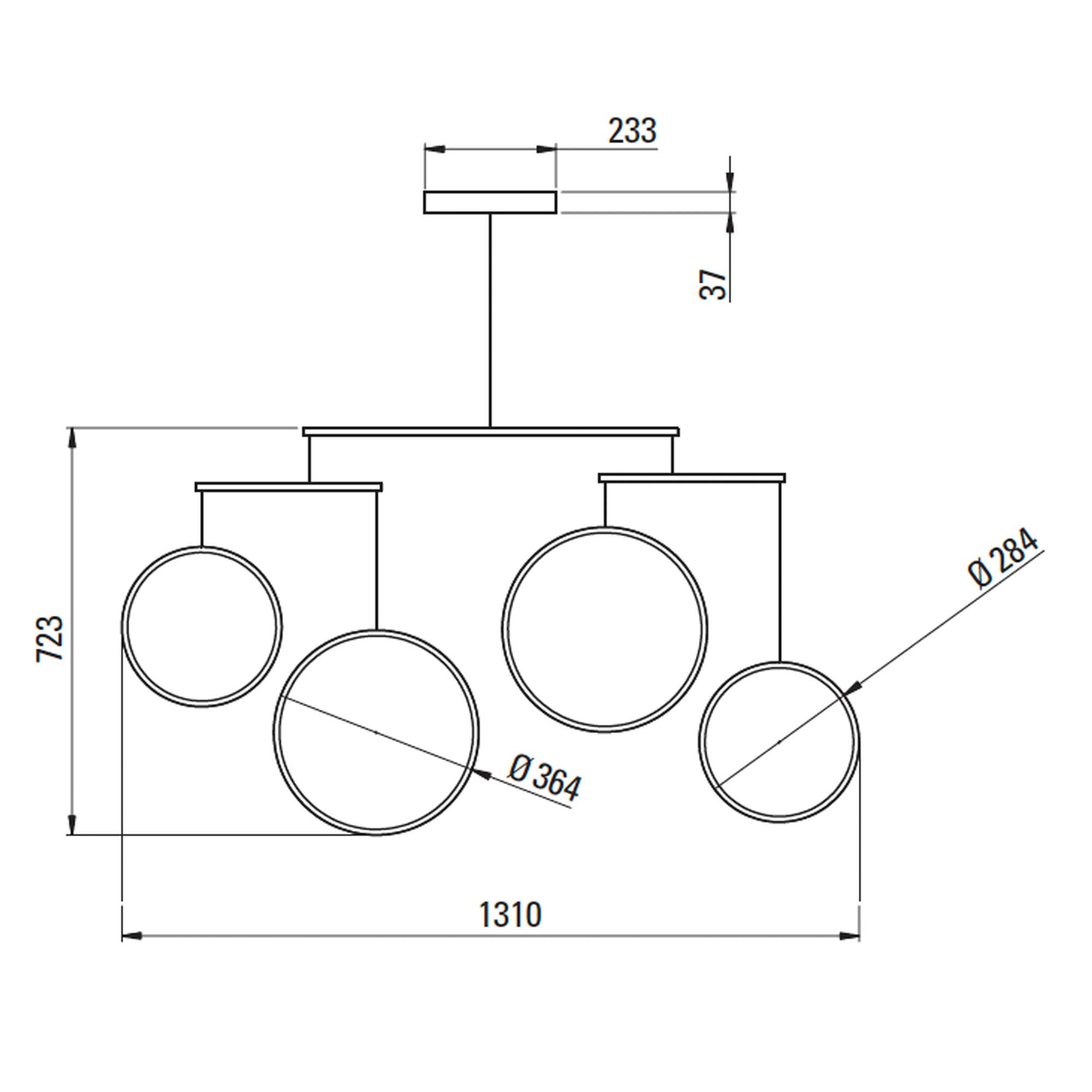 DCW éditions Focus LED висящо осветително тяло