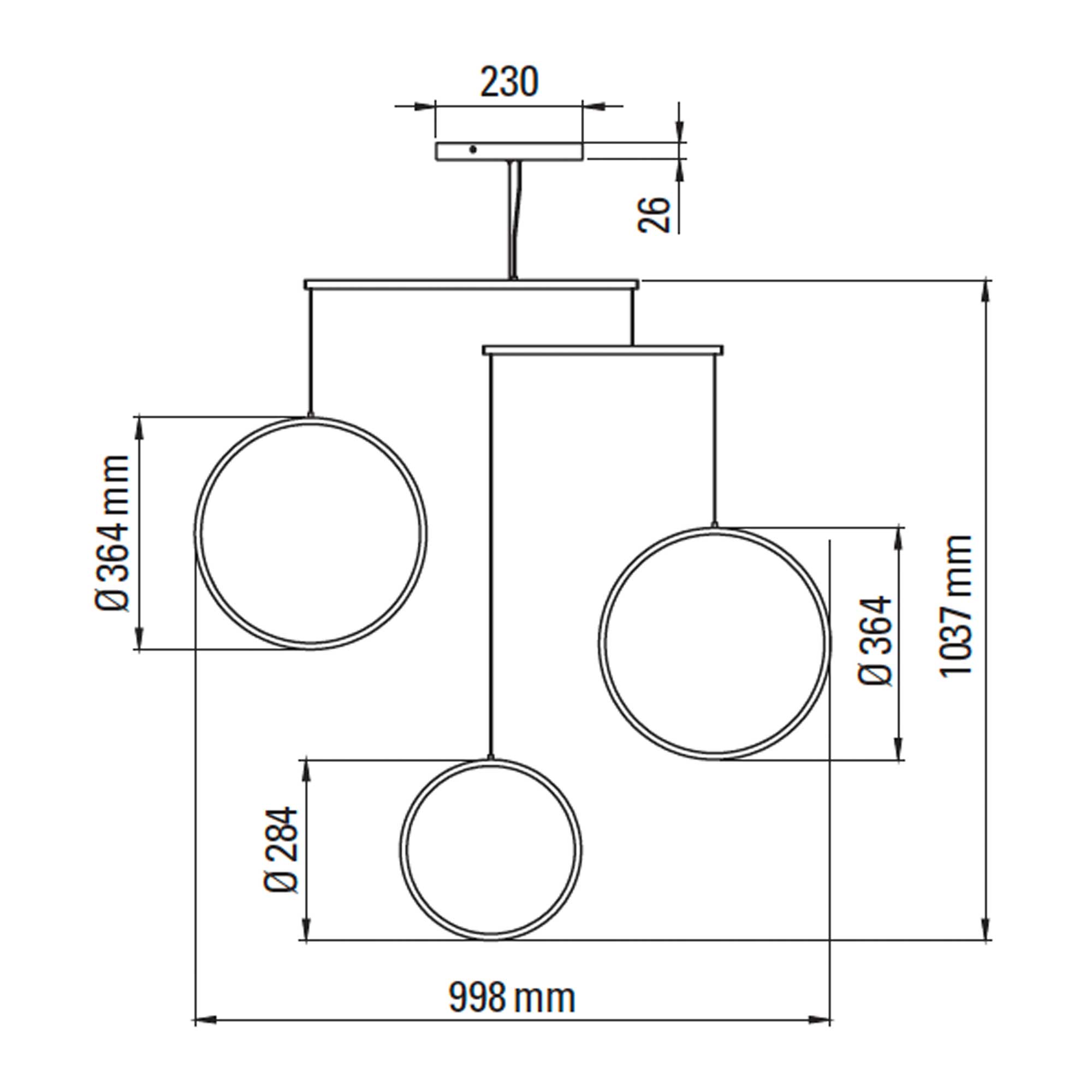 DCW éditions Focus LED висящо осветително тяло