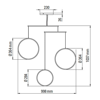 DCW éditions Focus LED висящо осветително тяло