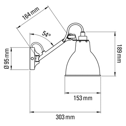 DCW éditions Lampe Gras N°104 E27 нощна лампа