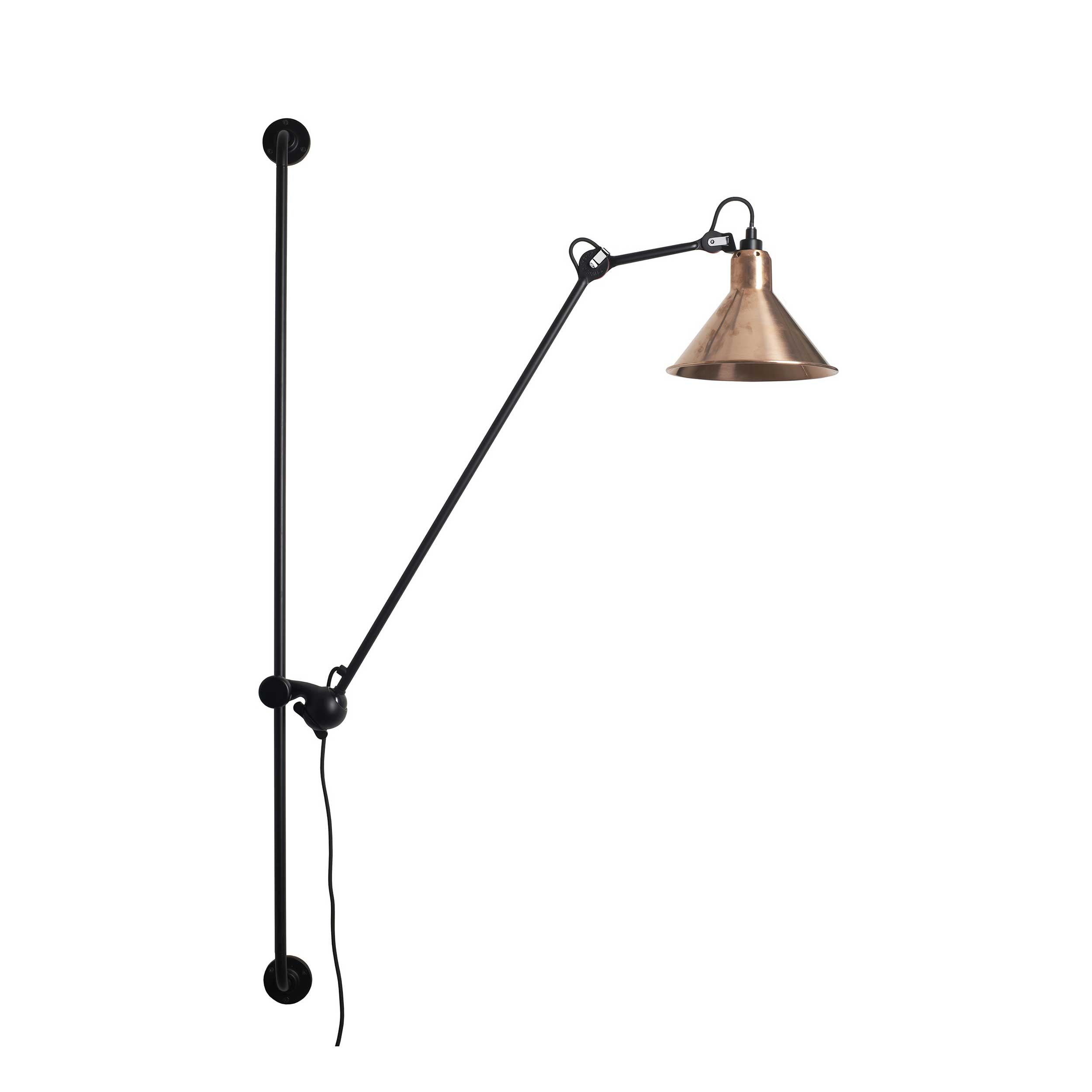 DCW éditions Lampe Gras N°214 E14 плъзгаща се стенна лампа