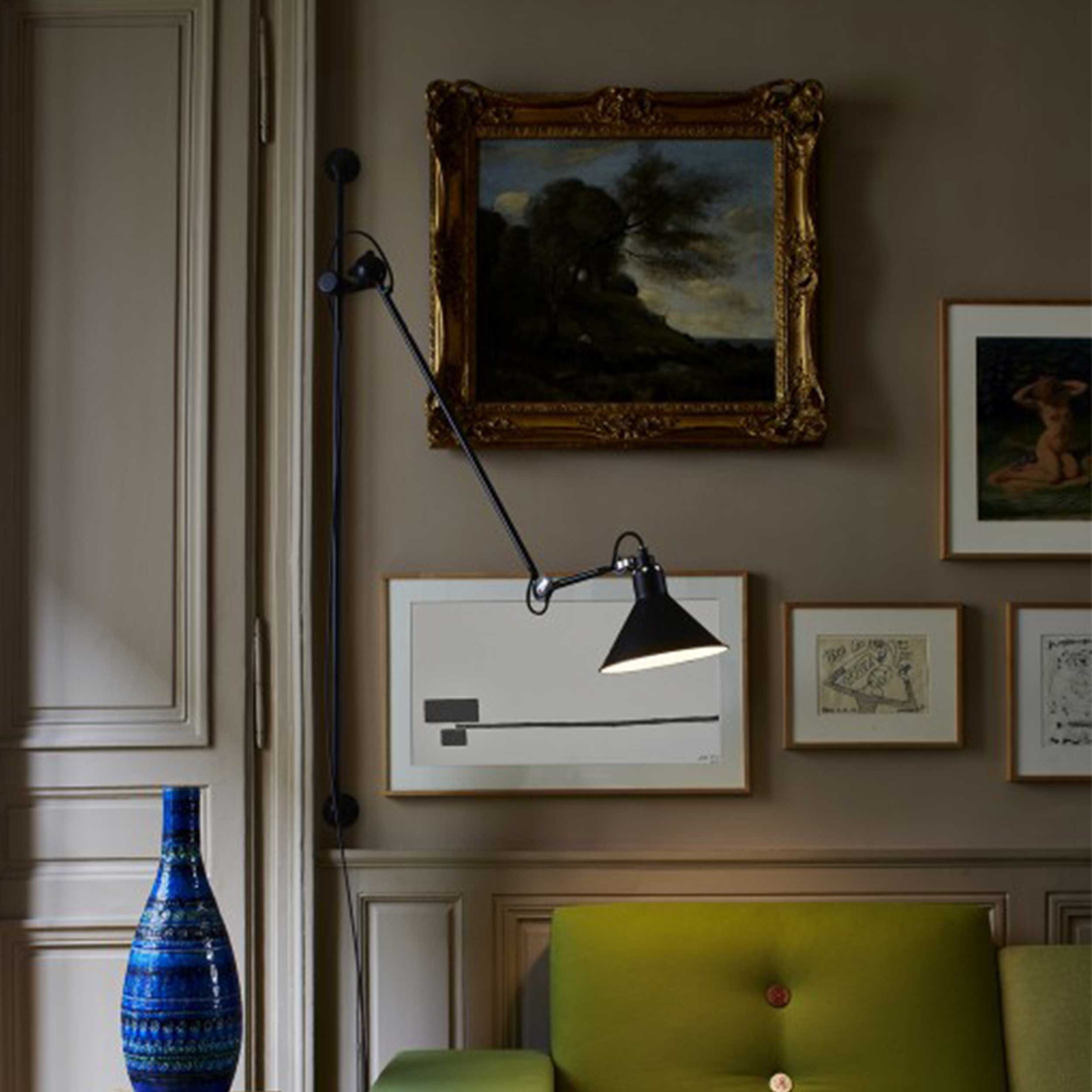 DCW éditions Lampe Gras N°214 E14 плъзгаща се стенна лампа