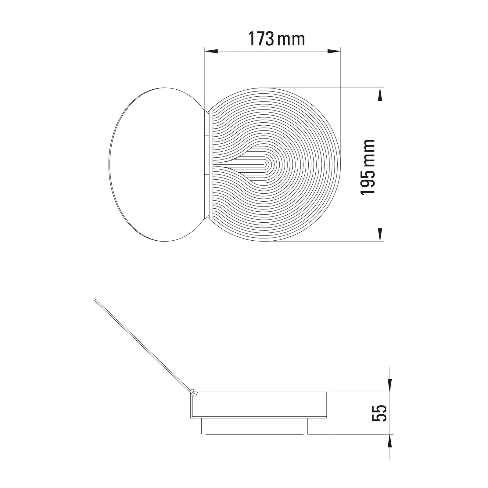 DCW éditions Poudrier LED стенна лампа