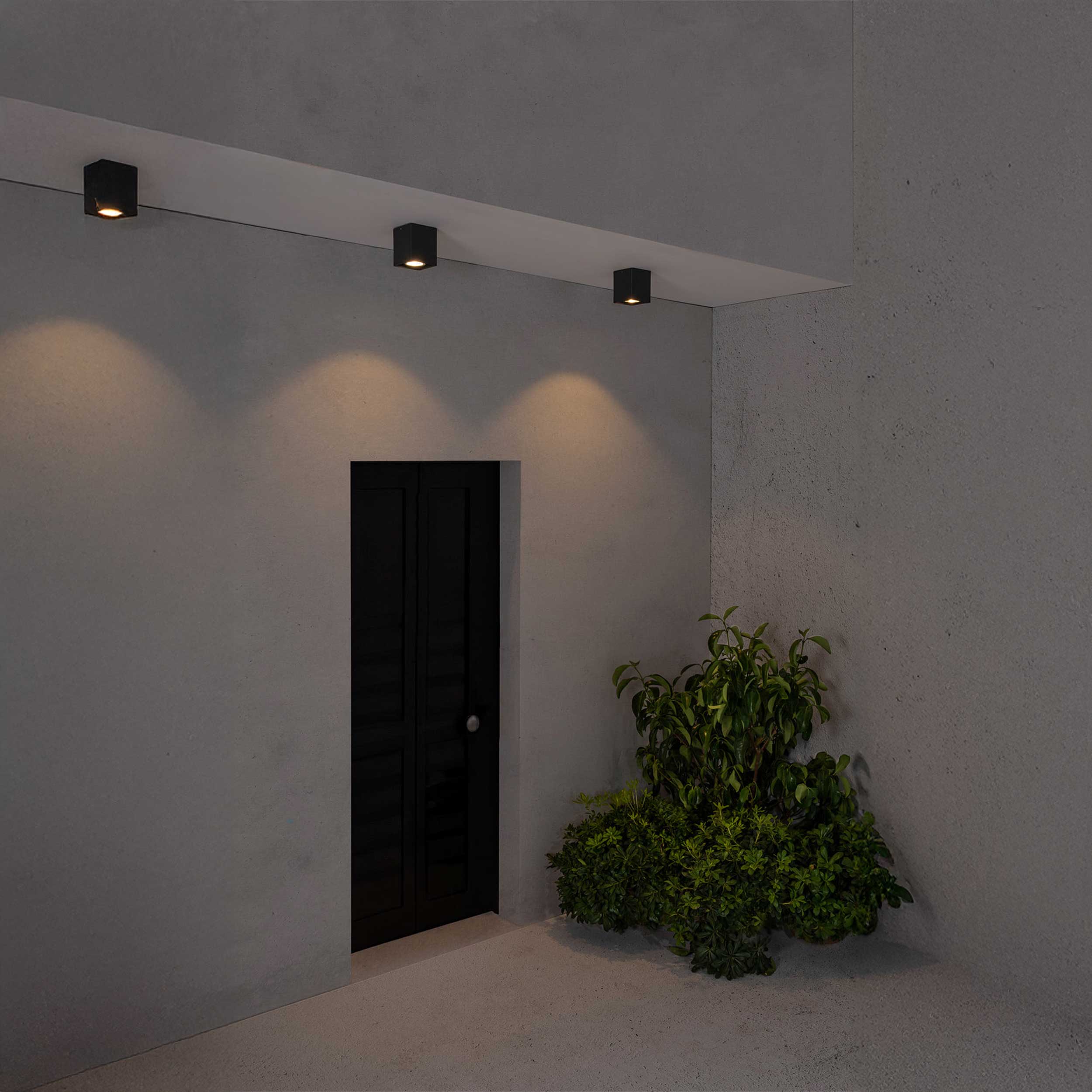 Faro Brume LED glass ceiling light IP44