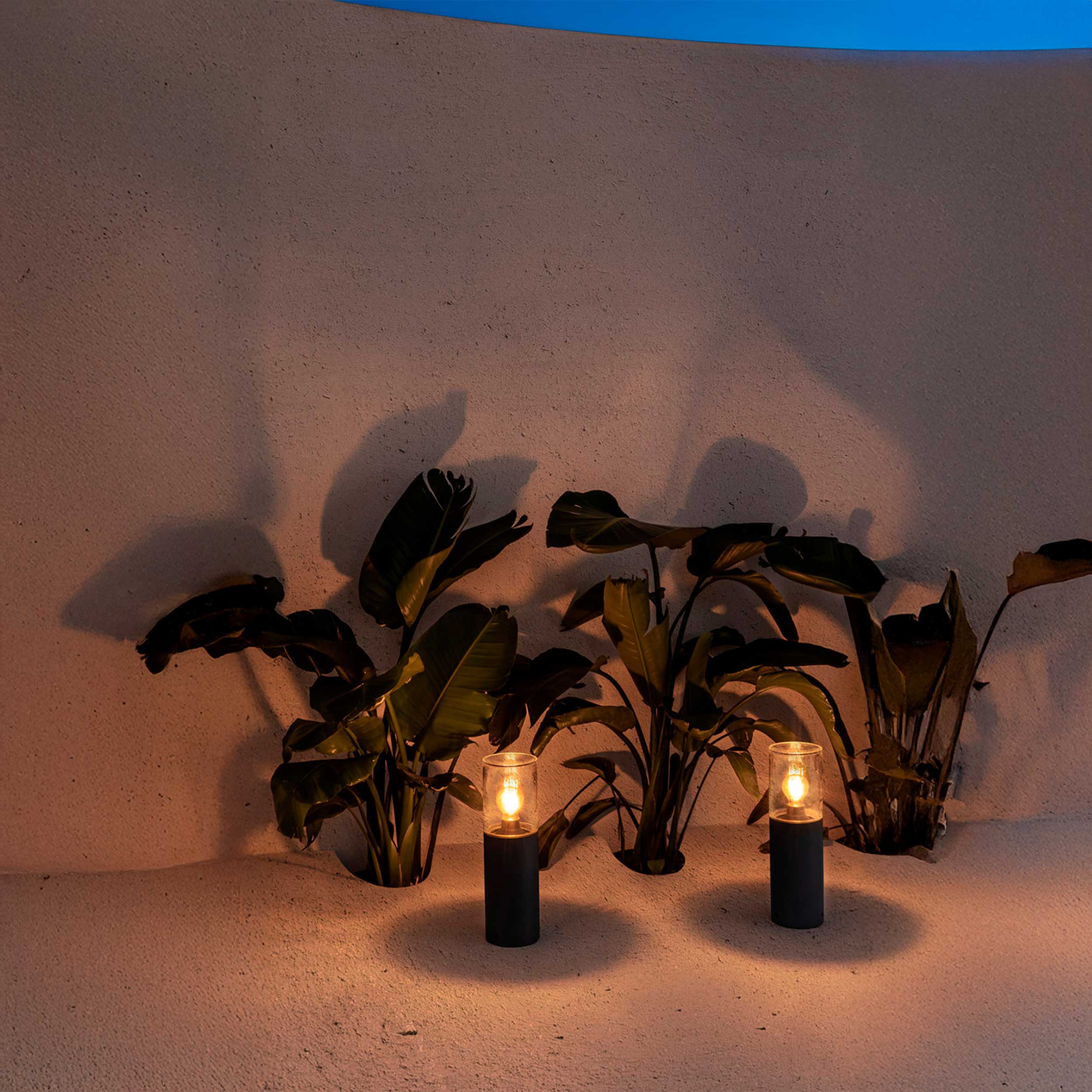 Faro Brume LED glass ceiling light IP44