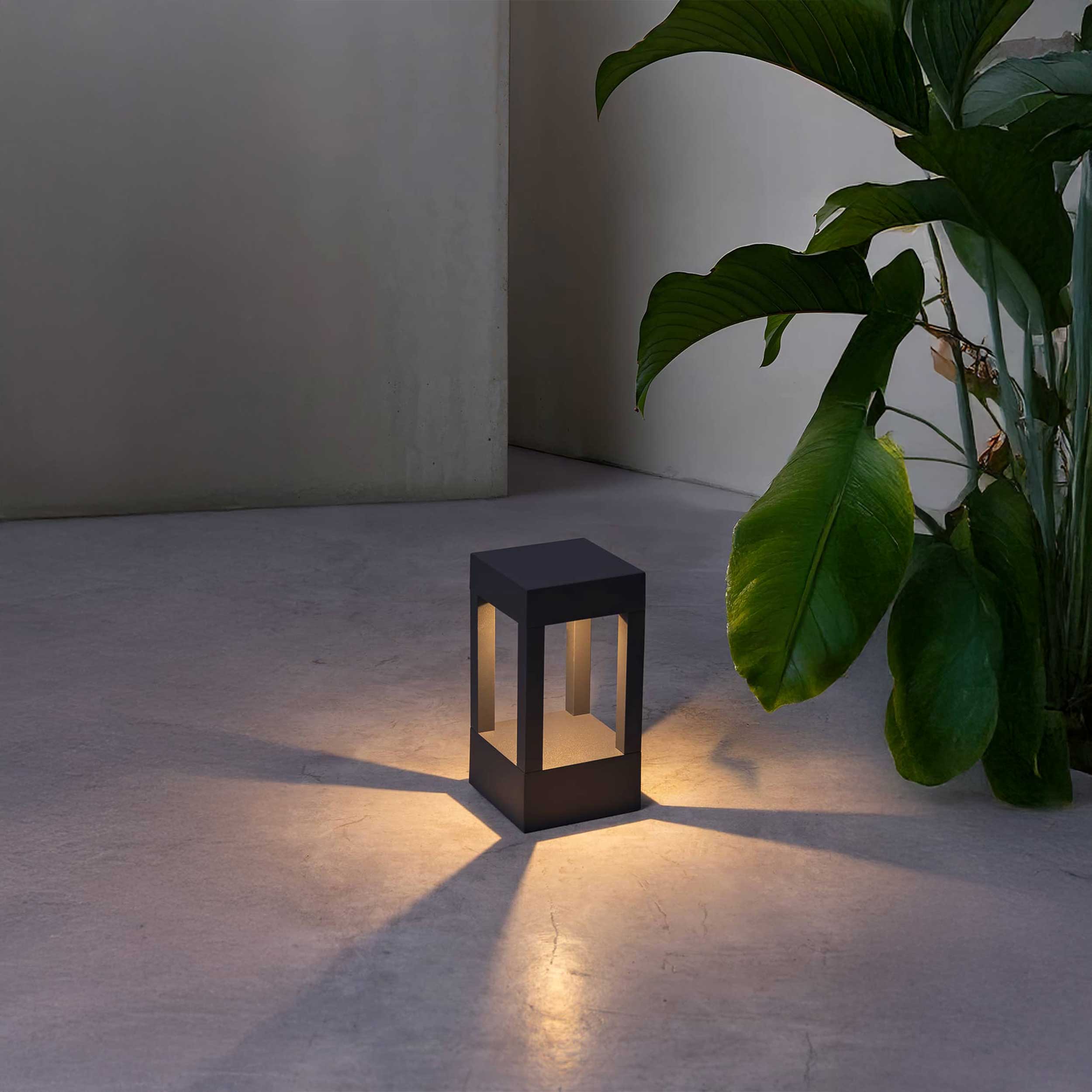 Faro Brume LED glass ceiling light IP44