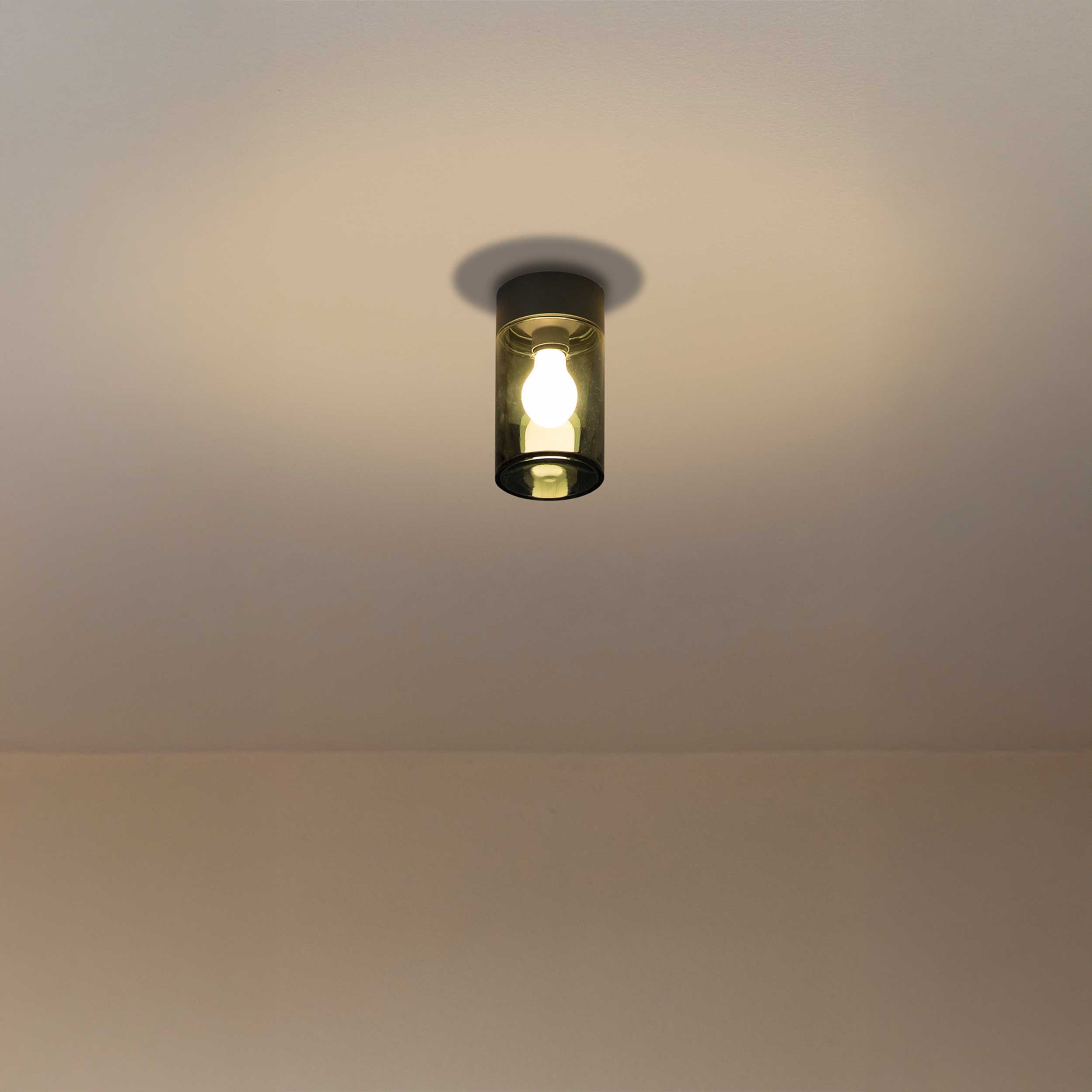 Faro Brume LED glass ceiling light IP44