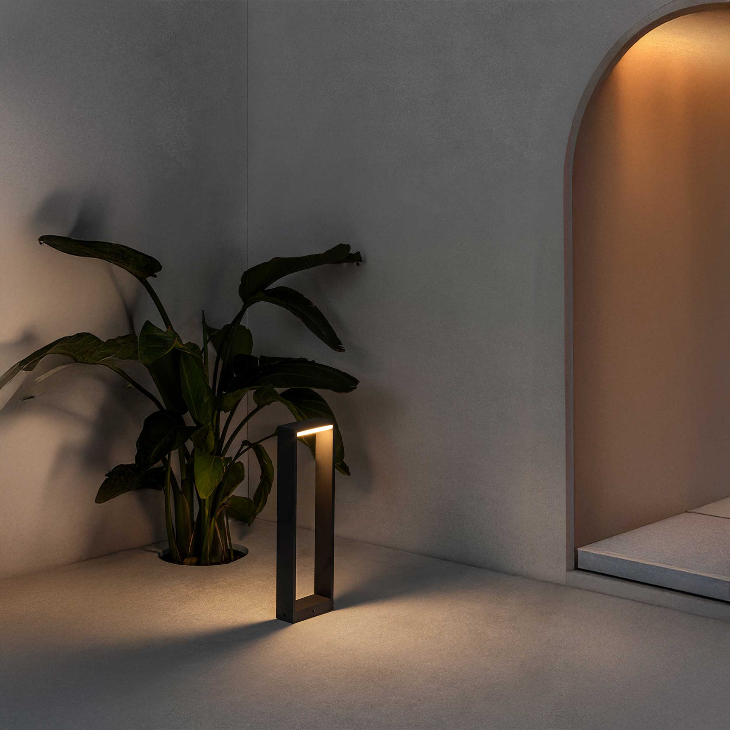 Faro Alp LED column exterior light IP54