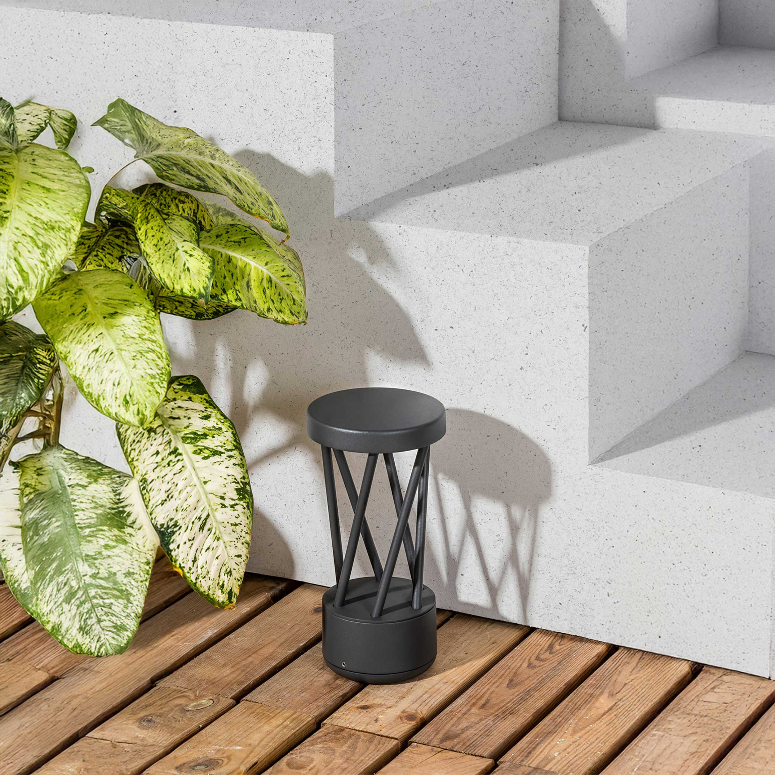 Faro Brume LED glass ceiling light IP44