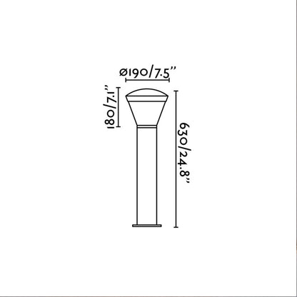 Faro Shelby LED осветително тяло за колона на открито IP54