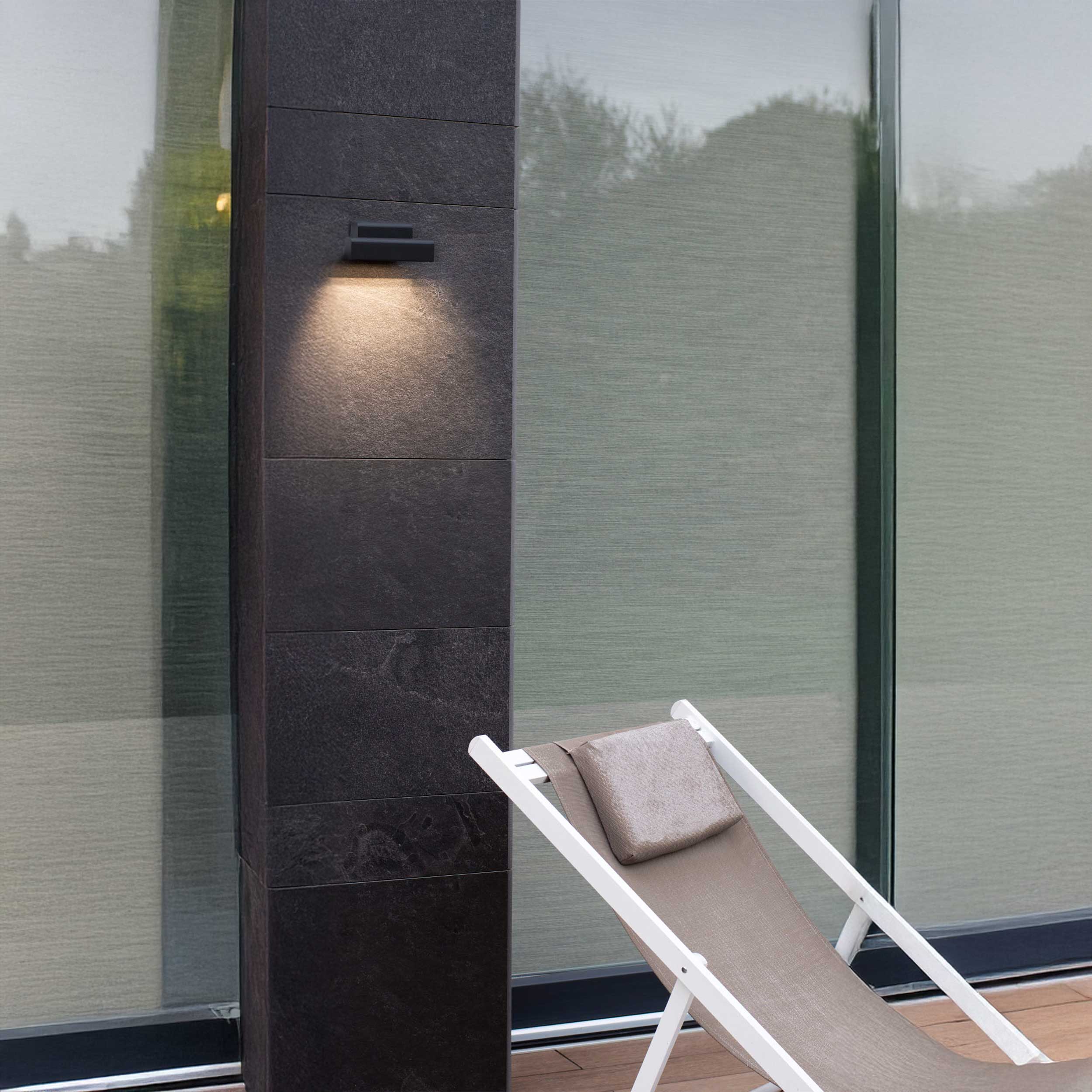 Faro Brume LED glass ceiling light IP44