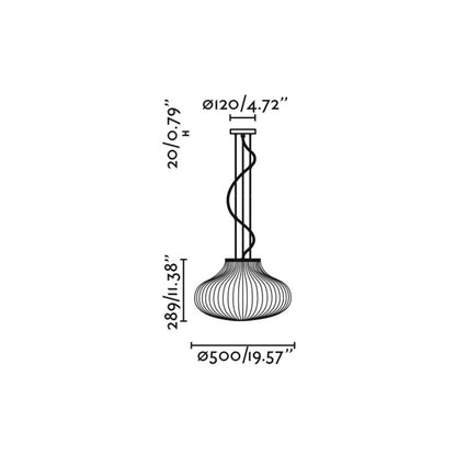 Висящо осветително тяло Faro Isabelle E27
