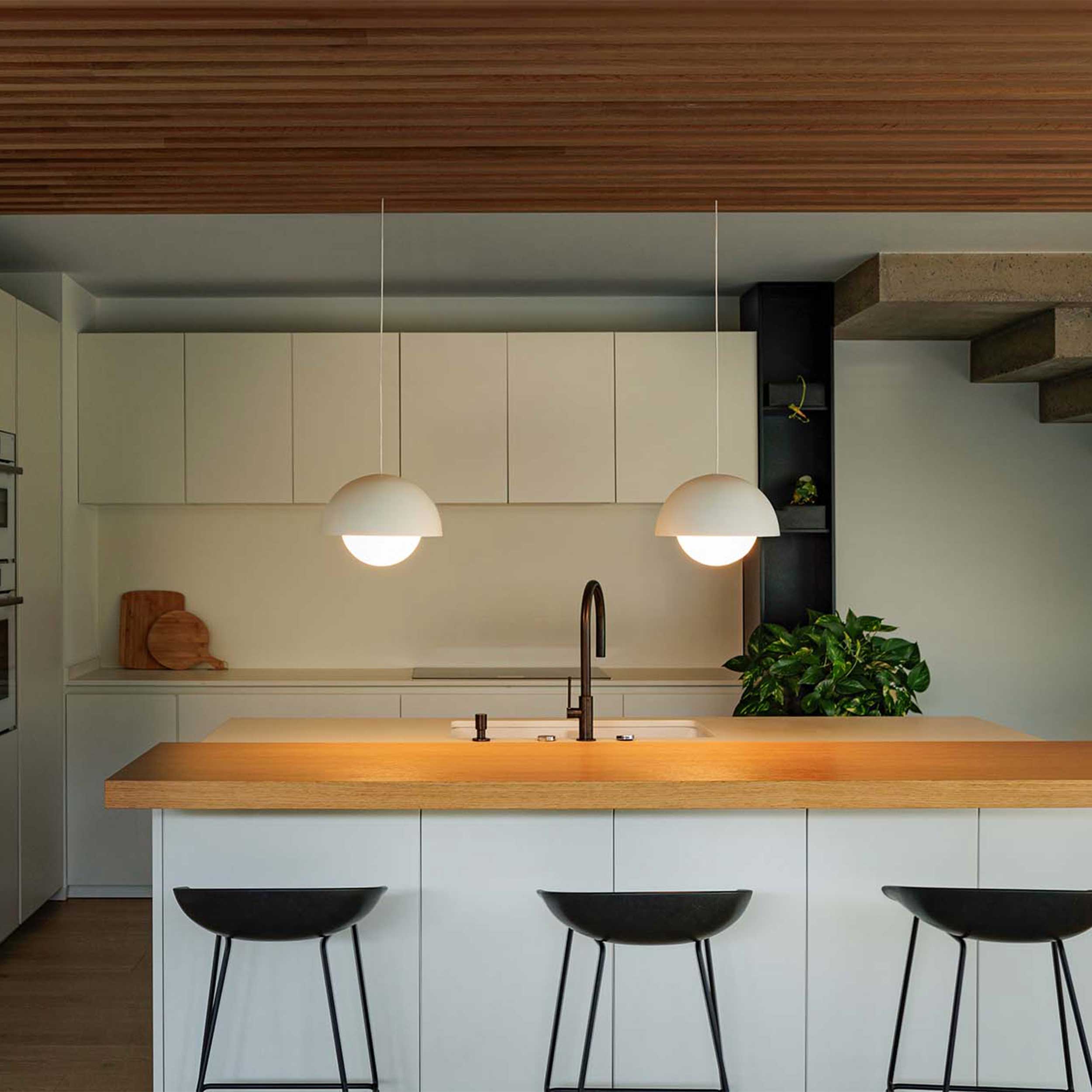 Faro Brume LED glass ceiling light IP44