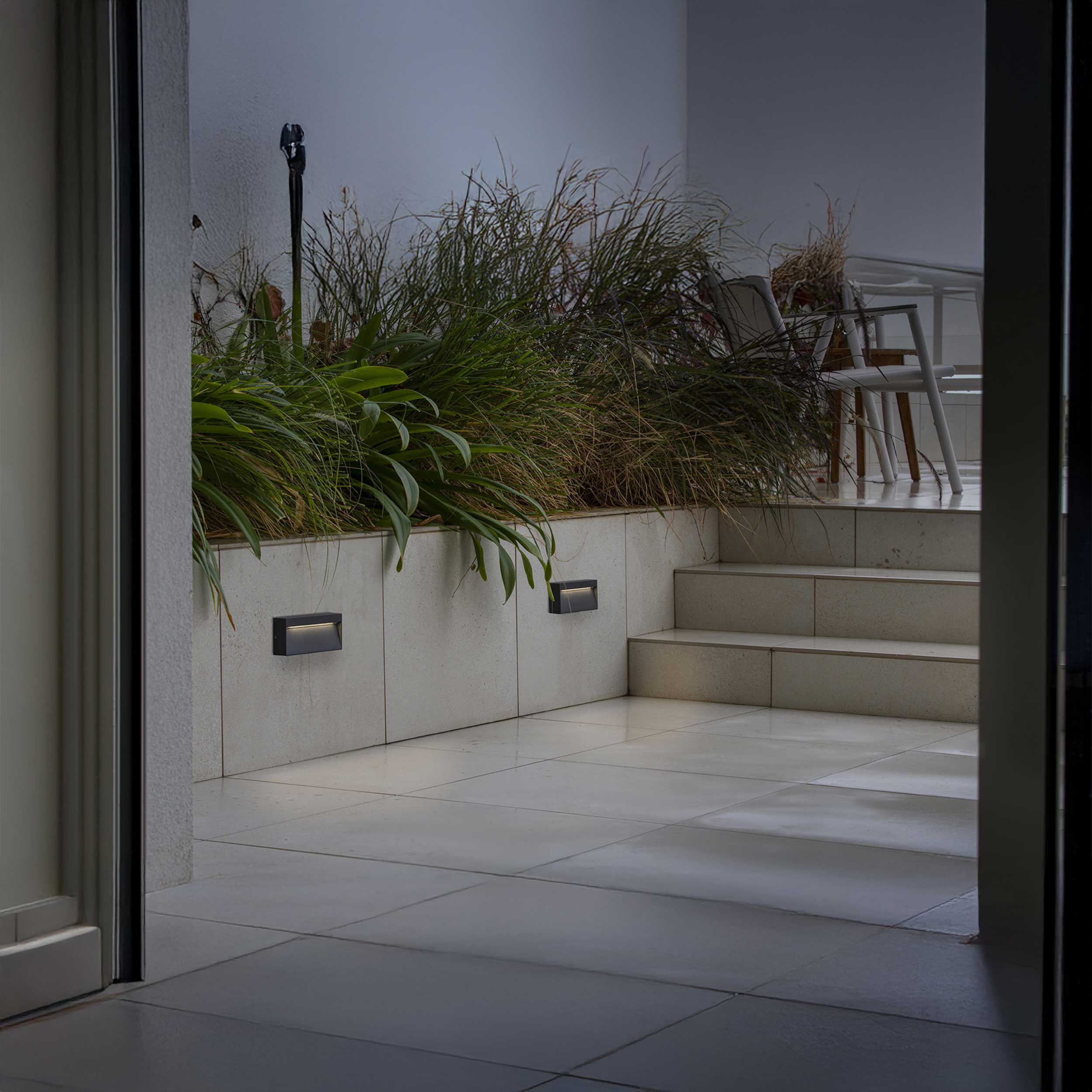 Faro Brume LED glass ceiling light IP44