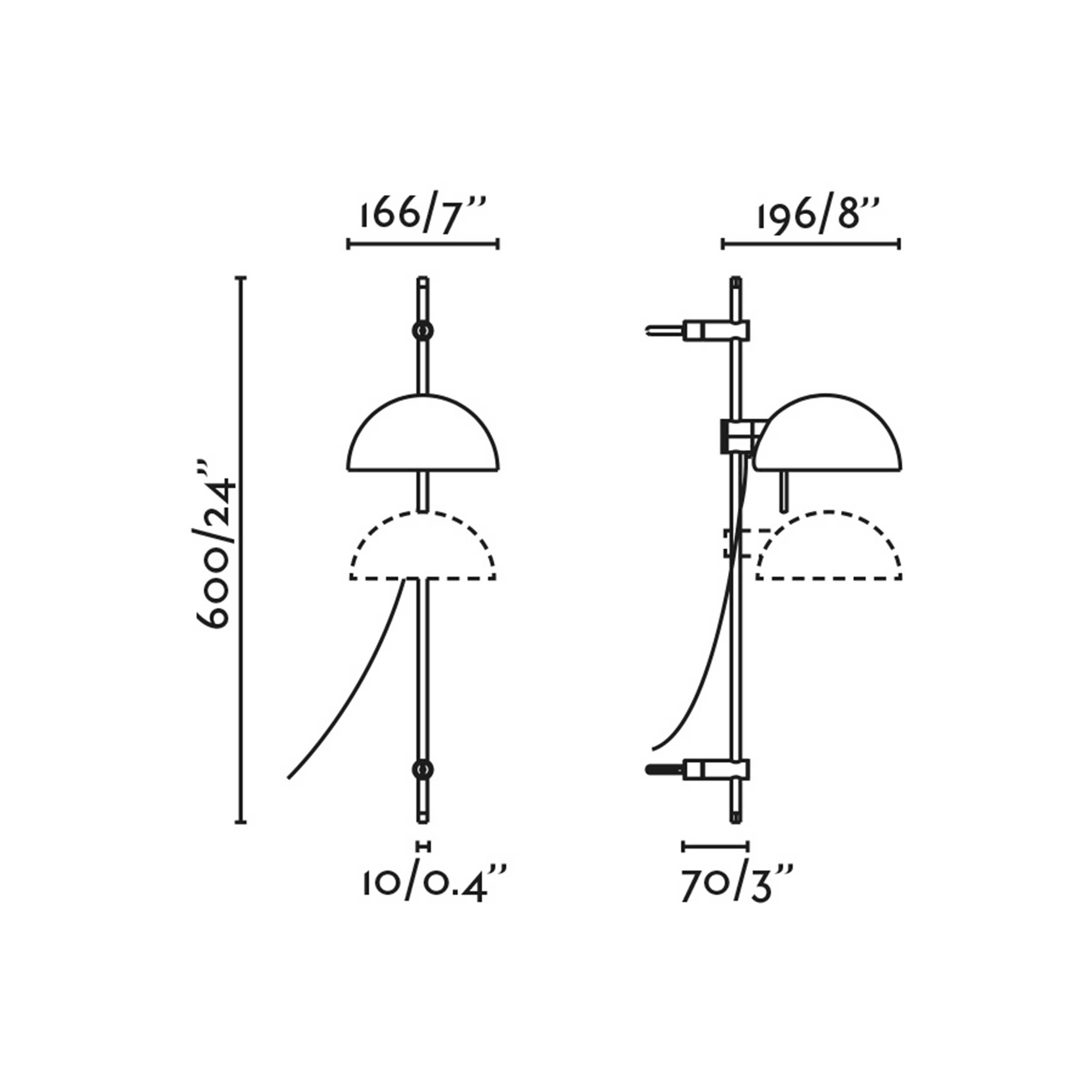Faro Berni E27 wall light