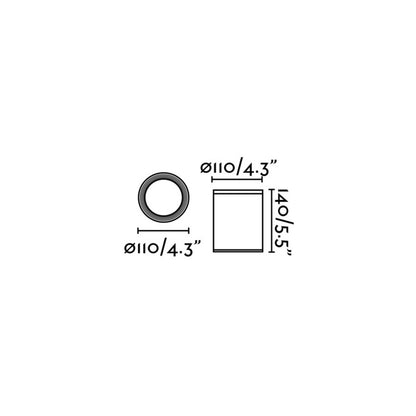 Таванно външно осветително тяло Faro Tasa E27 IP44