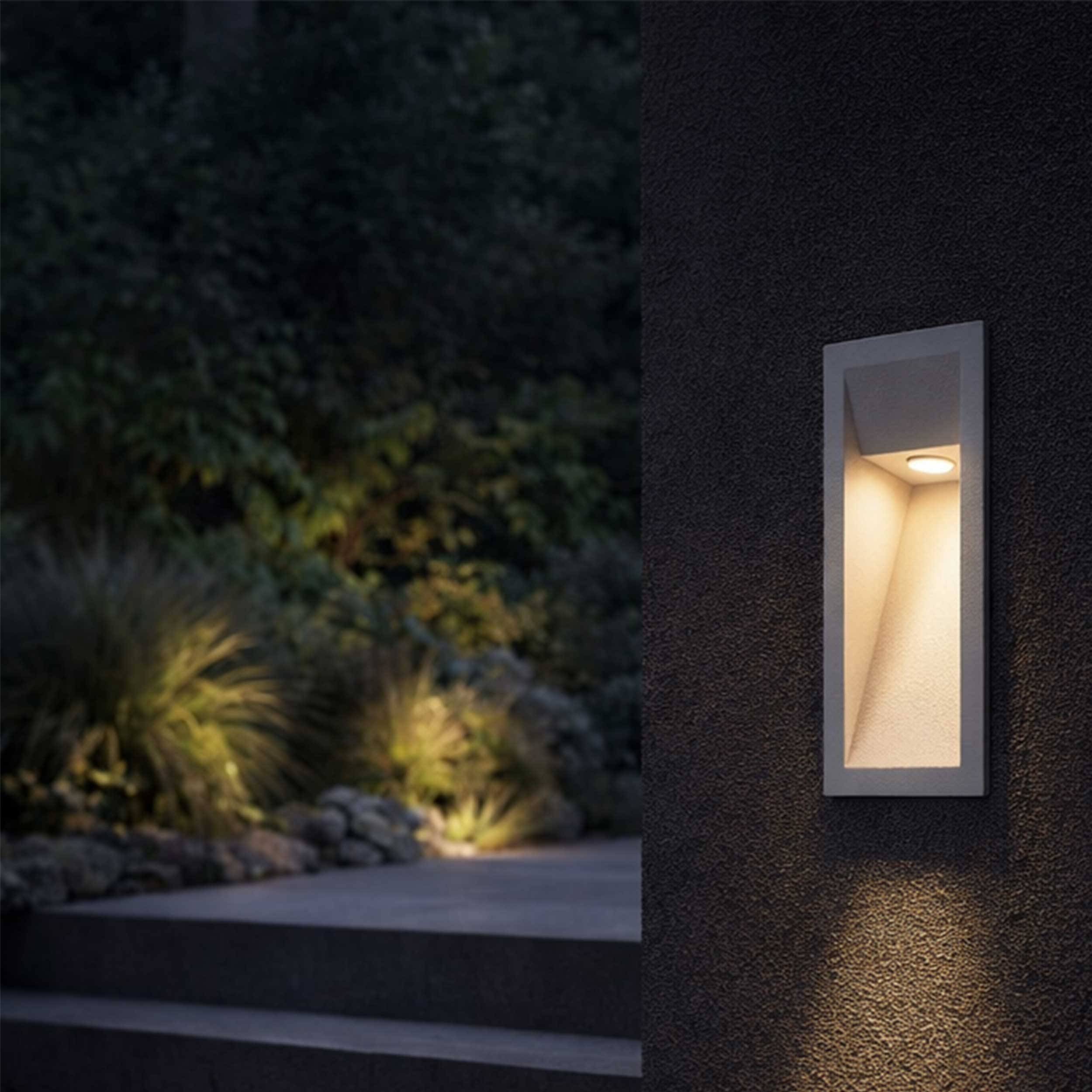 Faro Brume LED glass ceiling light IP44