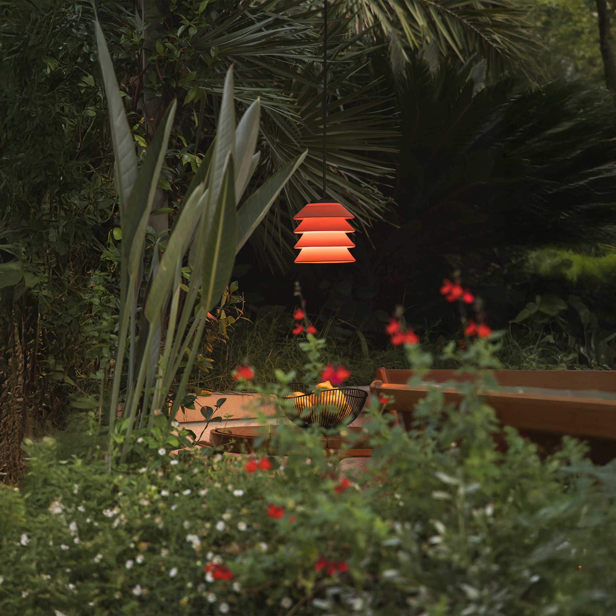 Faro Brume LED glass ceiling light IP44