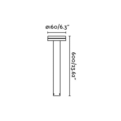 Faro Espot LED колонен външен осветител IP65